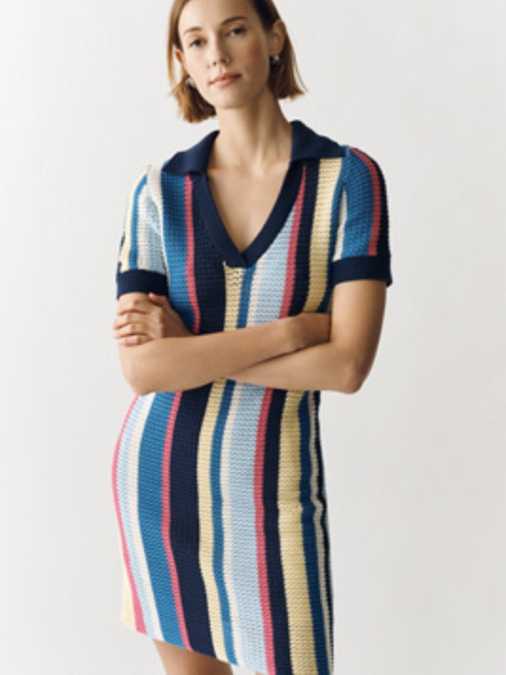 Maeve Collared Knit Mini Dress BNWT Size SMALL